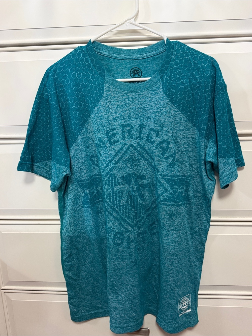 American Fighter Teal Graphic Short-Sleeve Tee